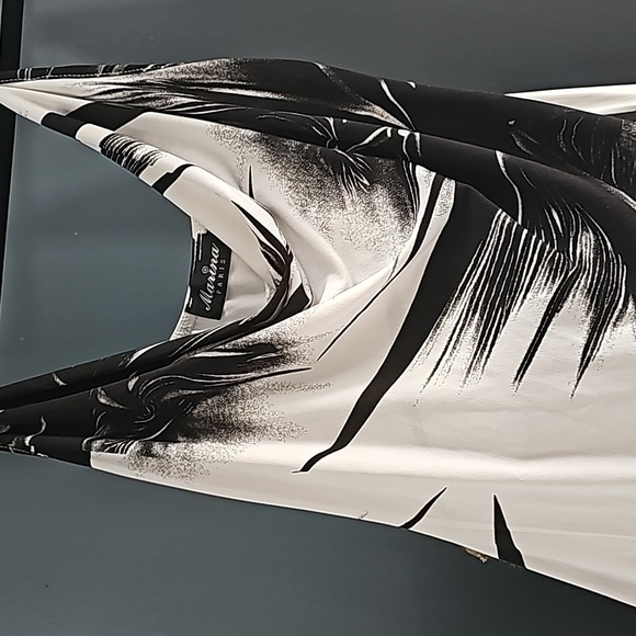 Marina Paris summer dress Made in France. Size S White and Black - Picture 2 of 2